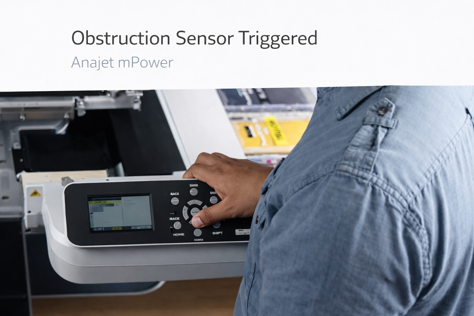 Obstruction Sensor Anajet Mpower - Obstruction Sensor Triggered | GPI Supplies