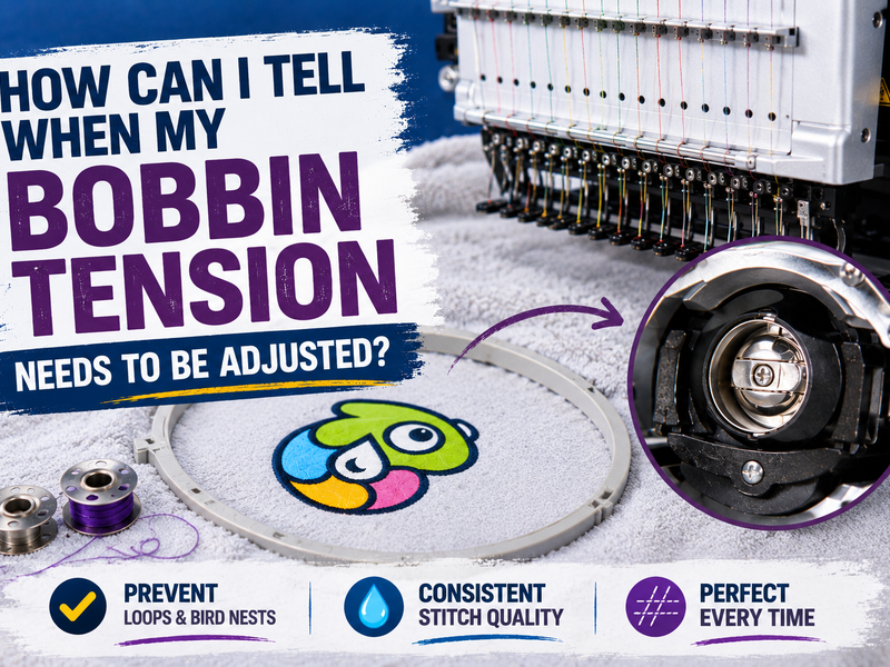 How can I tell when my bobbin tension needs to be adjusted?