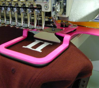 Embroidery placement & hooping for sheets and pillow cases