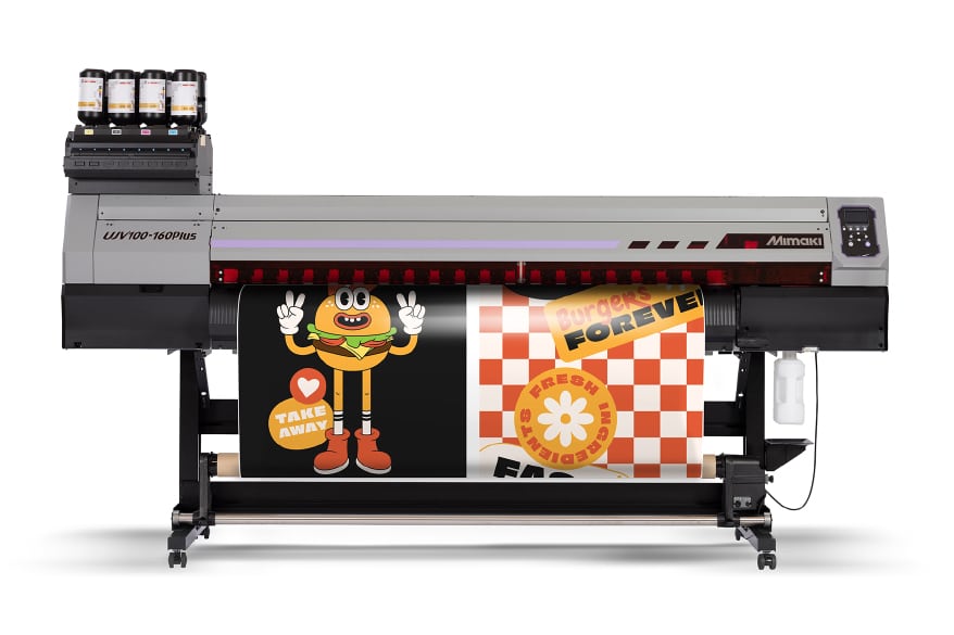 Mimaki UJV100-160 PLUS 64" Roll-To-Roll UV Printer