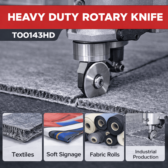 Collx Cutter Colex Heavy Duty Rotary Knife T00143HD | Industrial Textile Cutting ...