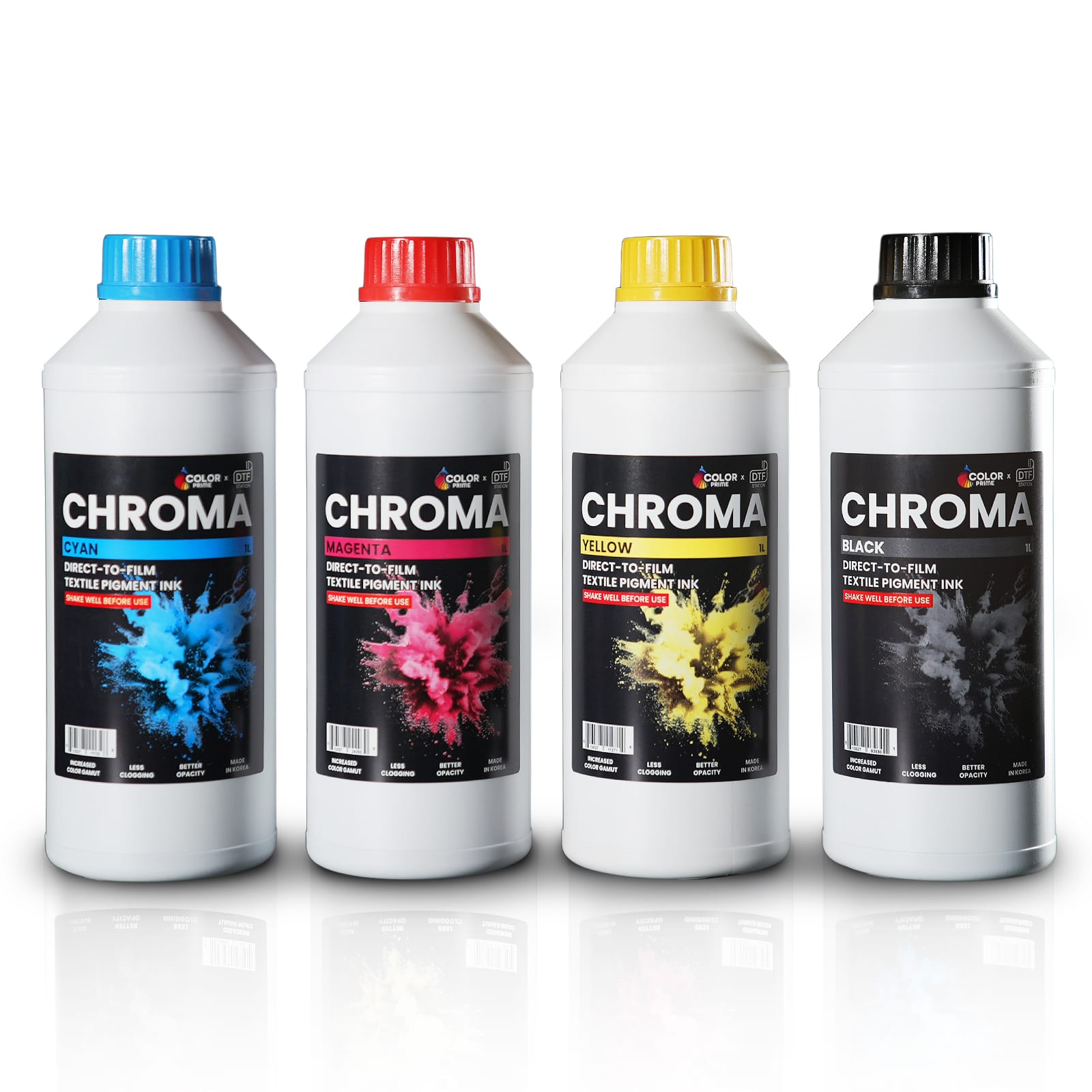 Color Prime DTF supplies for compatible Prestige printer workflows
