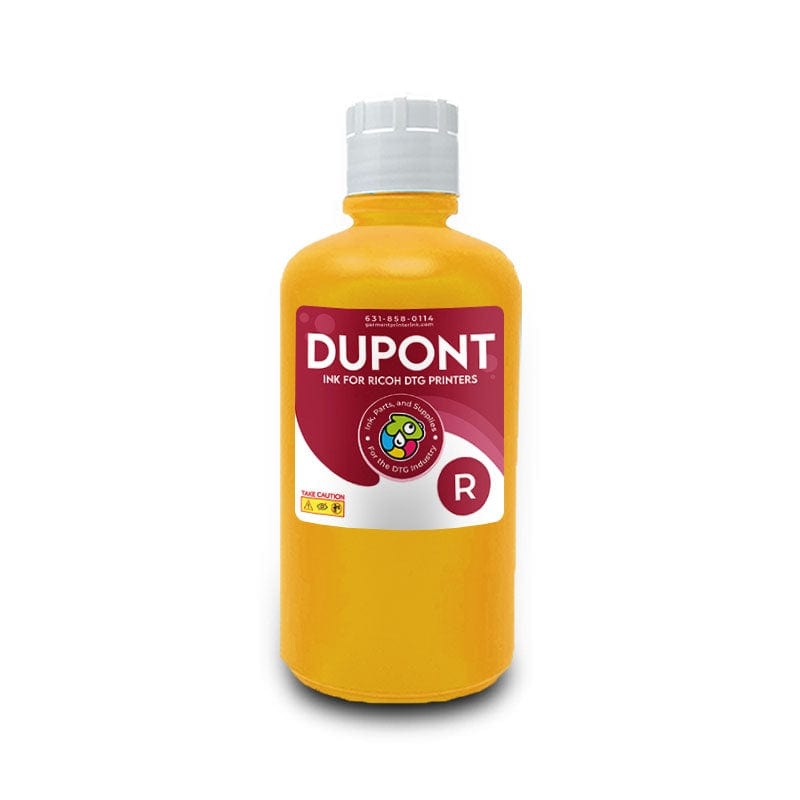 Yellow DuPont Ink Liter for Ricoh Based Garment Printers | GPI Supplies