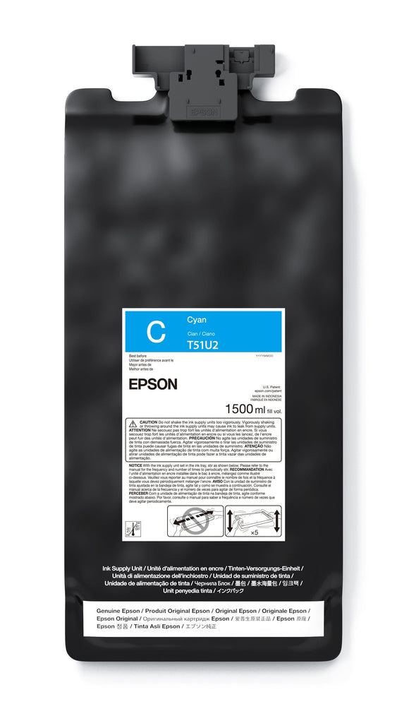 Epson Ink Cyan EPSON T51U UltraChrome GS3 Ink Cartridge 1.5 L for SureColor S7170 S9170 S8170