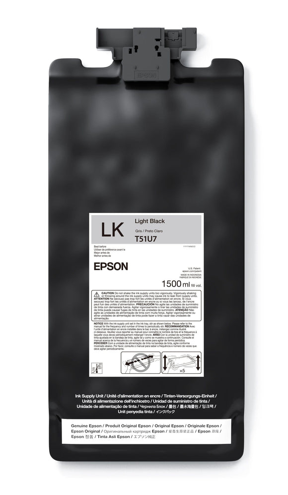Epson Ink Light Black EPSON T51U UltraChrome GS3 Ink Cartridge 1.5 L for SureColor S7170 S9170 S8170