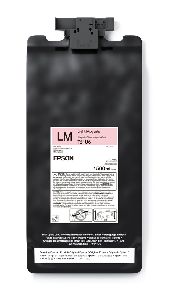 Epson Ink Light Magenta EPSON T51U UltraChrome GS3 Ink Cartridge 1.5 L for SureColor S7170 S9170 S8170