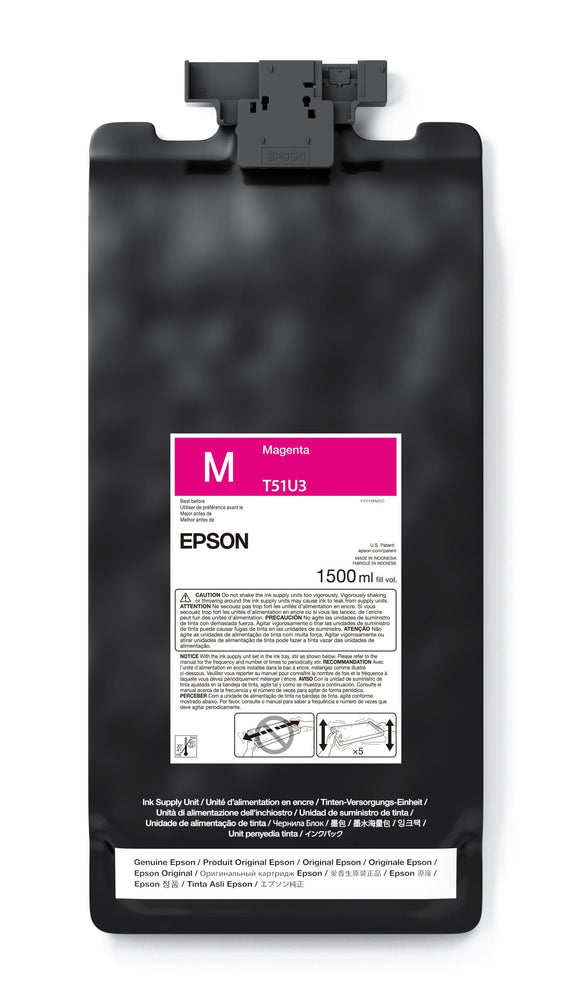 Epson Ink Magenta EPSON T51U UltraChrome GS3 Ink Cartridge 1.5 L for SureColor S7170 S9170 S8170