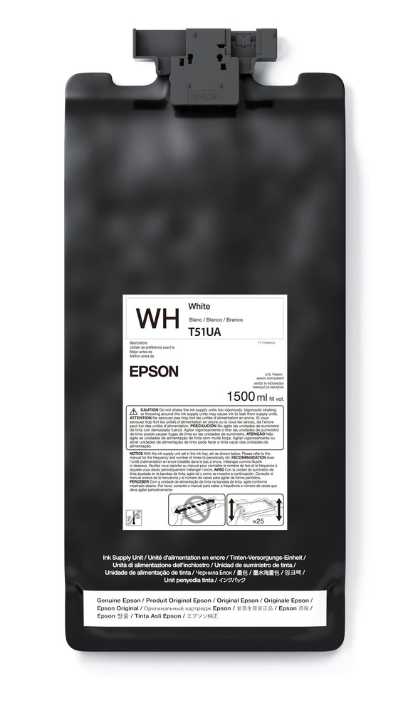 Epson Ink White EPSON T51U UltraChrome GS3 Ink Cartridge 1.5 L for SureColor S7170 S9170 S8170