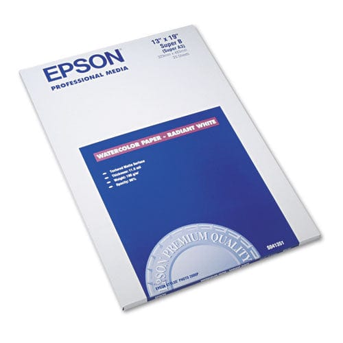 Epson Media 13" x 19" Sheets (20ct) Epson Watercolor Paper Radiant White Paper | Sheets