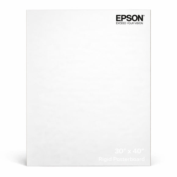 Epson Media 30" x 40" 5 pack (S450434) Epson Posterboard Matte | Rigid Poster Board Sheets (Multiple Sizes)