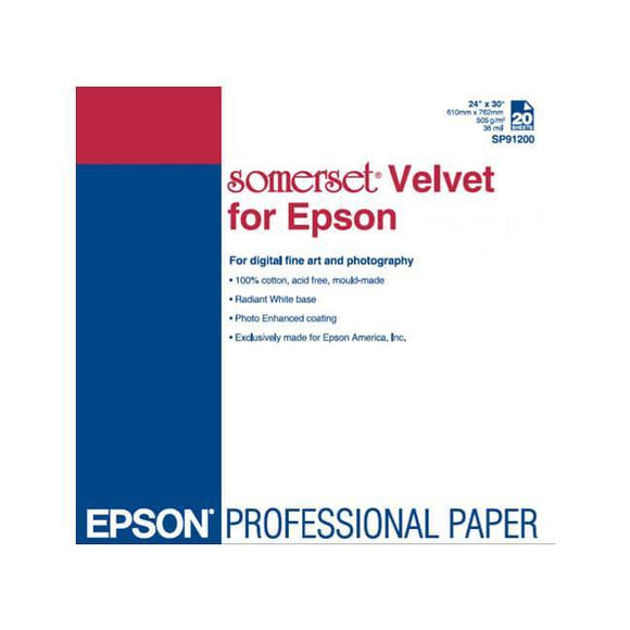 Epson Media Epson Somerset Velvet for Epson 505 gsm Paper | Sheets