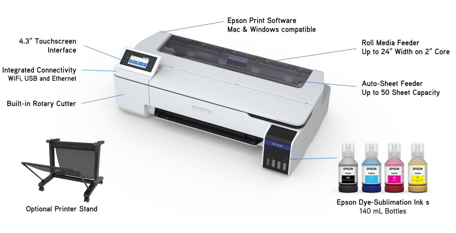 Epson SureColor F570 Professional Edition (WIFI) Printer