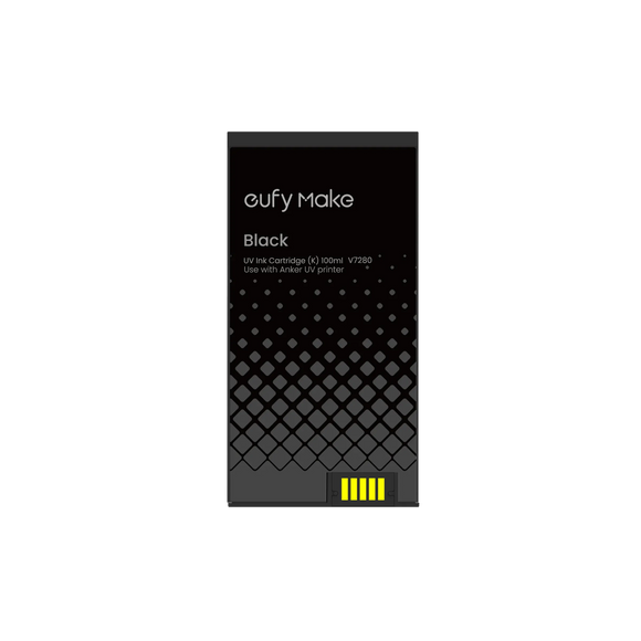 eufyMake Ink Black EufyMake E1 UV Ink Cartridges – CMYK, White & Gloss