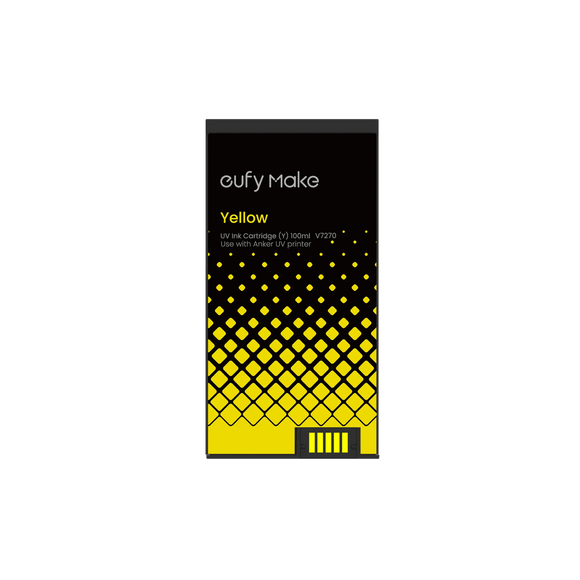 eufyMake Ink Yellow EufyMake E1 UV Ink Cartridges – CMYK, White & Gloss