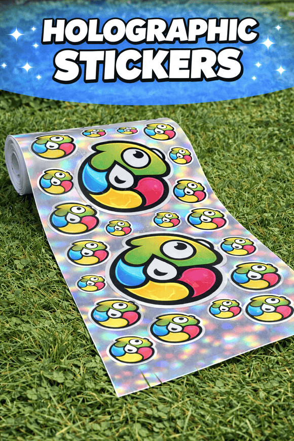 GPI Supplies Gang Sheet Holographic Die Cut Sticker Builder