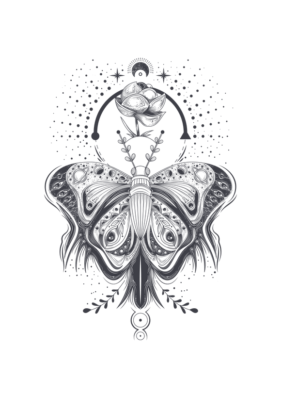 GPI Supplies Graphic Image BUTTERFLY TATTOO Design