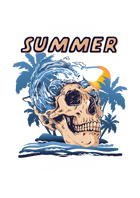 GPI Supplies Graphic Image TROPICAL SUMMER & SKULL Design