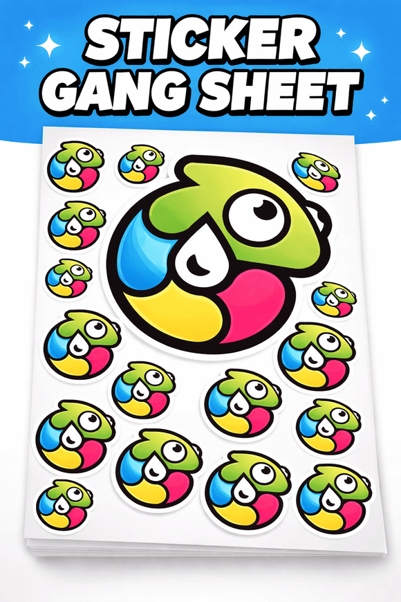 GPI Supplies kixxl_rolling_canvas_product_hidden 2 x 1.5 / 2x2 Sticker Gang Sheet