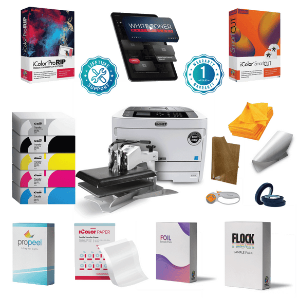iColor Transfer Printer iColor 650 PRO Package w/Swinger iColor 650 White Toner Transfer Printer PRO Package (Optional Heat Press)