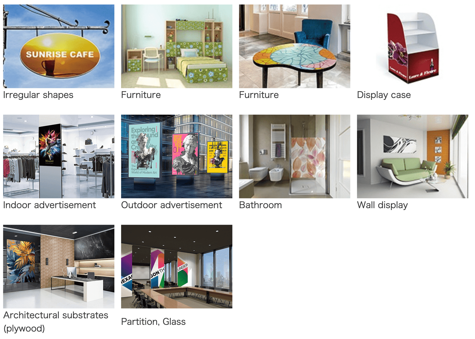 Mimaki JFX600 Series UV Printer Applications