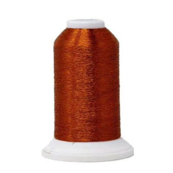 Madeira Thread Cone (3300 yd) Copper 1 4028 #40 Weight Madeira Polyester Metallic Thread