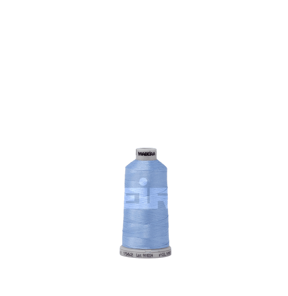 Madeira Thread Spool (1100 yd) Blue Hydrangea 1562 #40 Weight Madeira Polyneon Thread