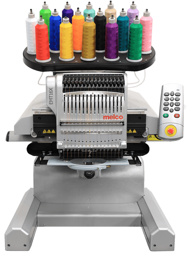 Melco EMT16X 16-Needle Embroidery Machine