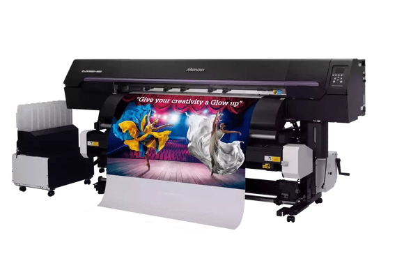 Mimaki Eco-Solvent Printer CJV330-160 64" NO XY SLITTER Mimaki CJV 330 Series Roll to Roll Eco-Solvent Printer & Cutter