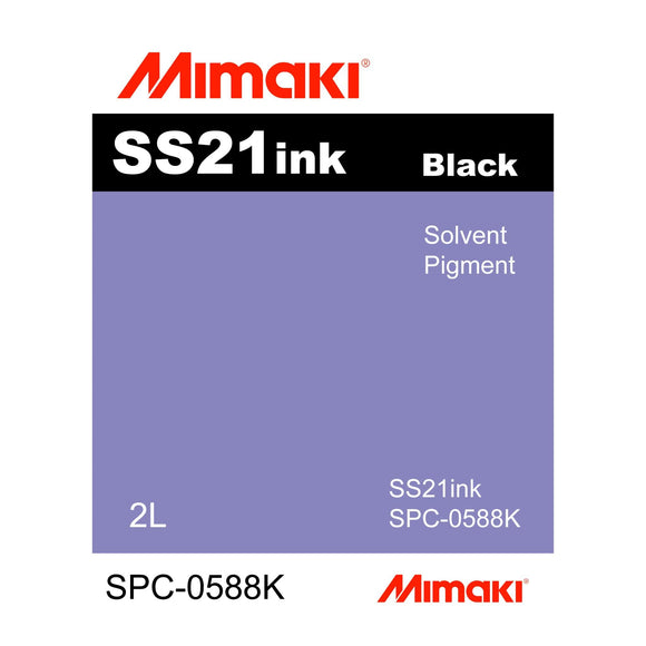 Mimaki Ink 2000ml (2L) / Black Mimaki SS21 Eco-Solvent Ink