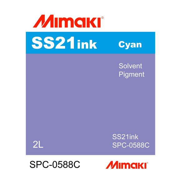 Mimaki Ink 2000ml (2L) / Cyan Mimaki SS21 Eco-Solvent Ink