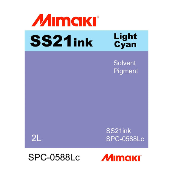 Mimaki Ink 2000ml (2L) / Light Cyan Mimaki SS21 Eco-Solvent Ink