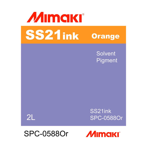 Mimaki Ink 2000ml (2L) / Orange Mimaki SS21 Eco-Solvent Ink