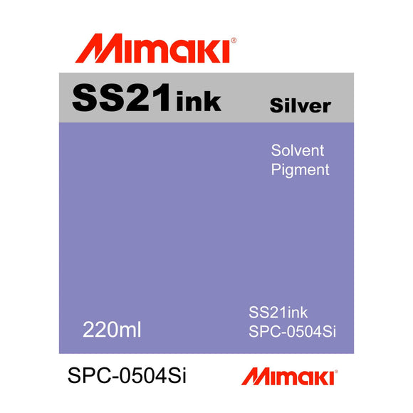 Mimaki Ink 220ml / Silver Mimaki SS21 Eco-Solvent Ink