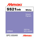 Mimaki Ink 220ml / White Mimaki SS21 Eco-Solvent Ink