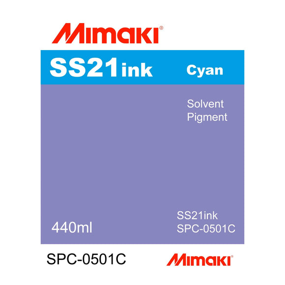 Mimaki Ink 440ml / Cyan Mimaki SS21 Eco-Solvent Ink