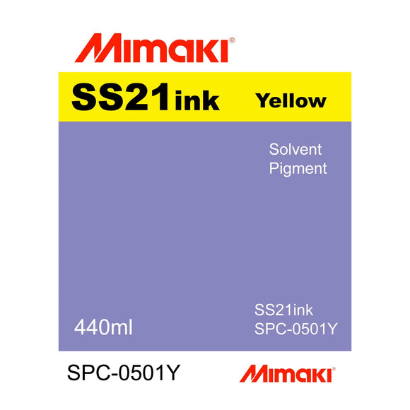 Mimaki Ink 440ml / Yellow Mimaki SS21 Eco-Solvent Ink