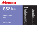 Mimaki Ink 600ml / Black Mimaki SS21 Eco-Solvent Ink