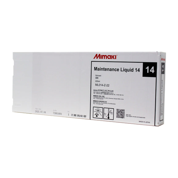 Mimaki Ink Mimaki Maintenance Liquid 14 220ml Cartridge
