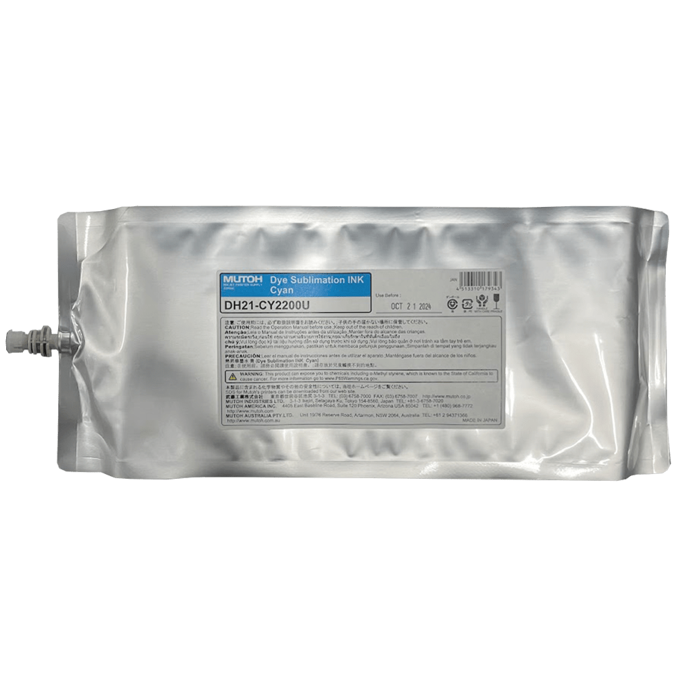 Mutoh DH21 Dye Sub Ink | Vibrant Colors for DX7 Printheads | GPI Supplies