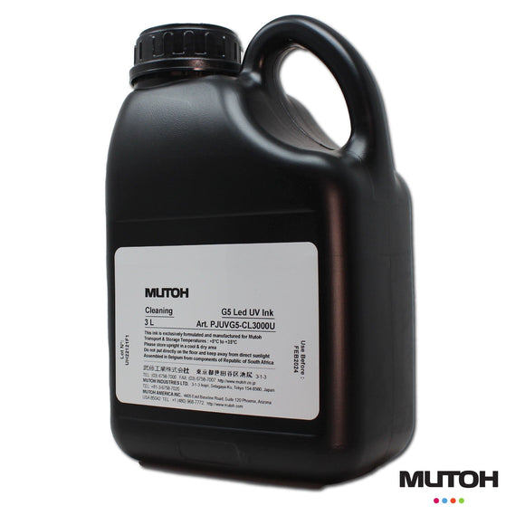 Mutoh UV Cleaning Mutoh UVG5 UV LED Ink 3000ML Cleaner