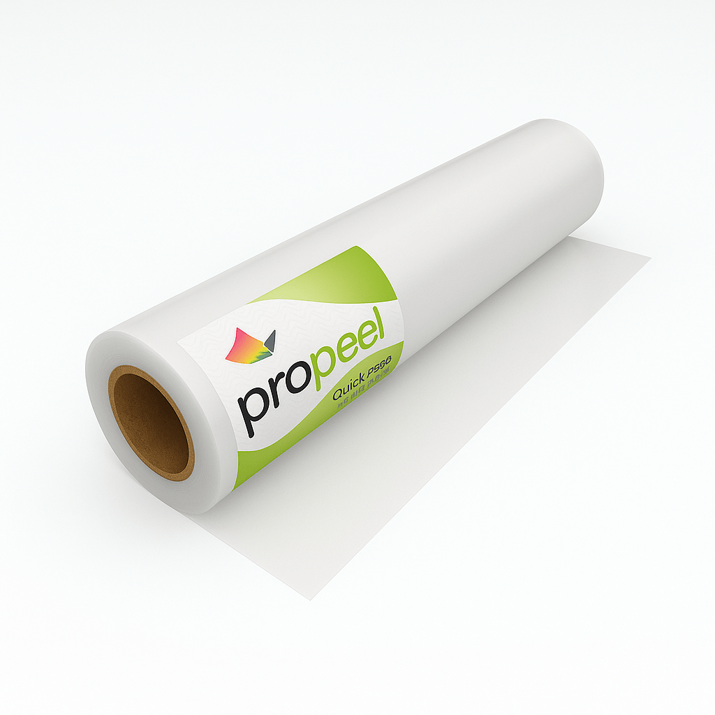 ProPeel DTF transfer film roll for direct-to-film printers