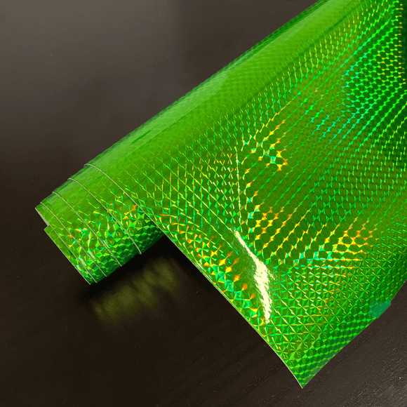 ProPeel Media Mosaic Green / 1yd / 20" ProPeel Holographic Adhesive Backed Film
