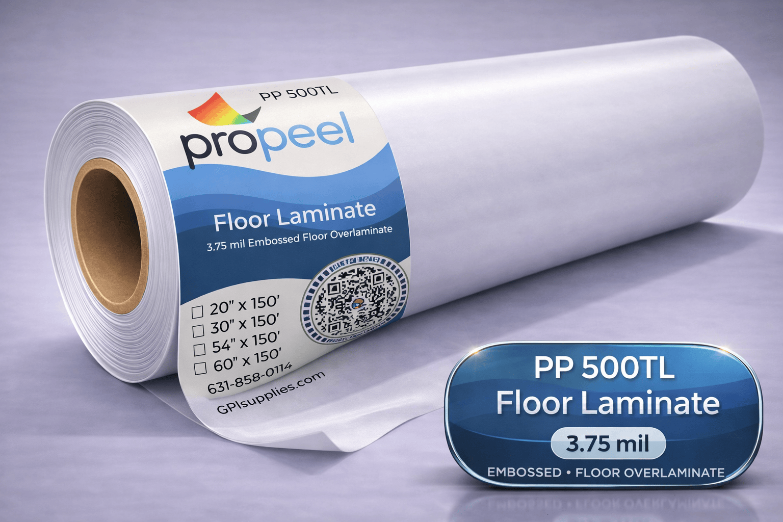 PP500TL ProPeel 3.75 mil FLOOR OVERLAMINATE Embossed Permanent Laminat ...