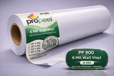 Propeel Media PP900 ProPeel 6 mil WALL White High Tack Removable Printable Vinyl