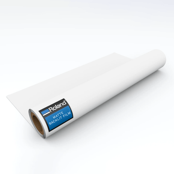 Roland Media 54in x 100ft Roland Matte Backlit Film ESM-MBF | High-Quality Matte Finish Backlit Film