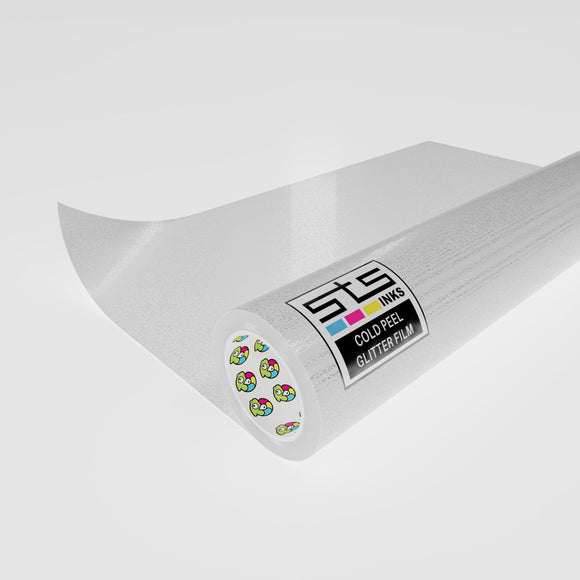 STS DTF Film DTF Cold Peel Glitter Film 24″ × 164ft Rolls