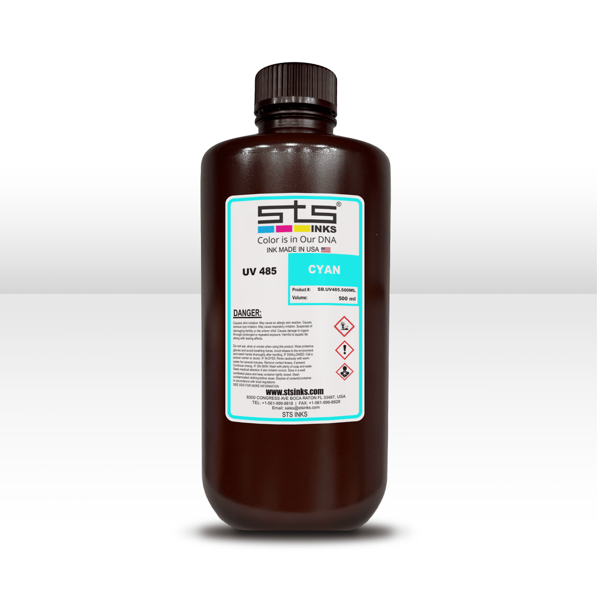STS UV 485 Ink 500ML Bottle for STS S604 UV DTF Printers | GPI Supplies