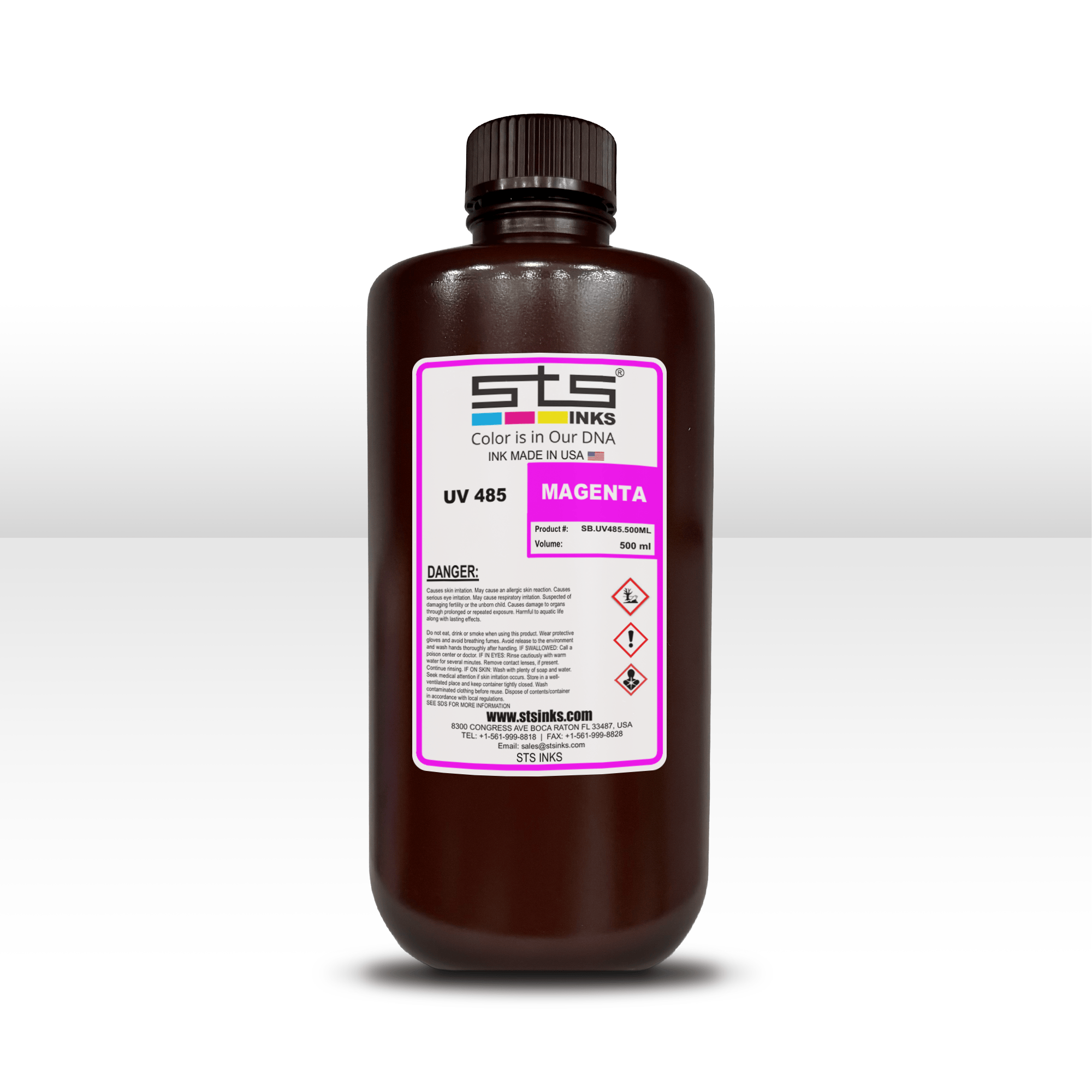 STS UV 485 Ink 500ML Bottle for STS S604 UV DTF Printers | GPI Supplies