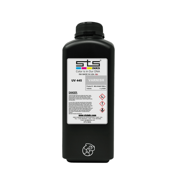 STS Ink Varnish STS Inks Epson Replacement UV-Solvent 445 Ink 1 Liter Bottle