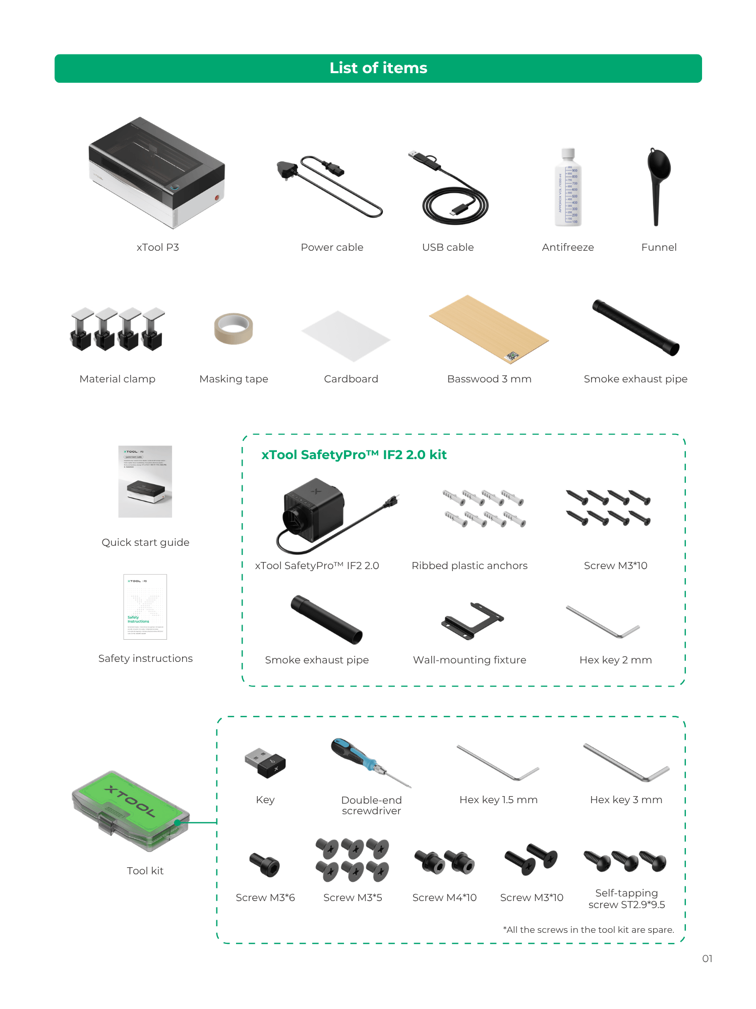 What’s Included with the xTool P3
